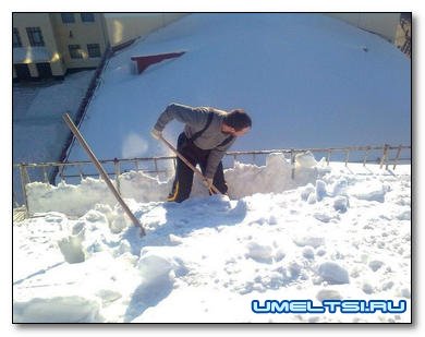 Как сделать лопату для чистки снега