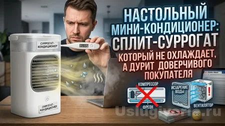Настольный мини-кондиционер: сплит-суррогат, который не охлаждает, а дурит покупателя