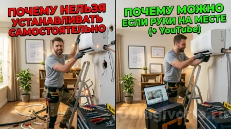 Почему нельзя устанавливать кондиционер самостоятельно: 4 причины
